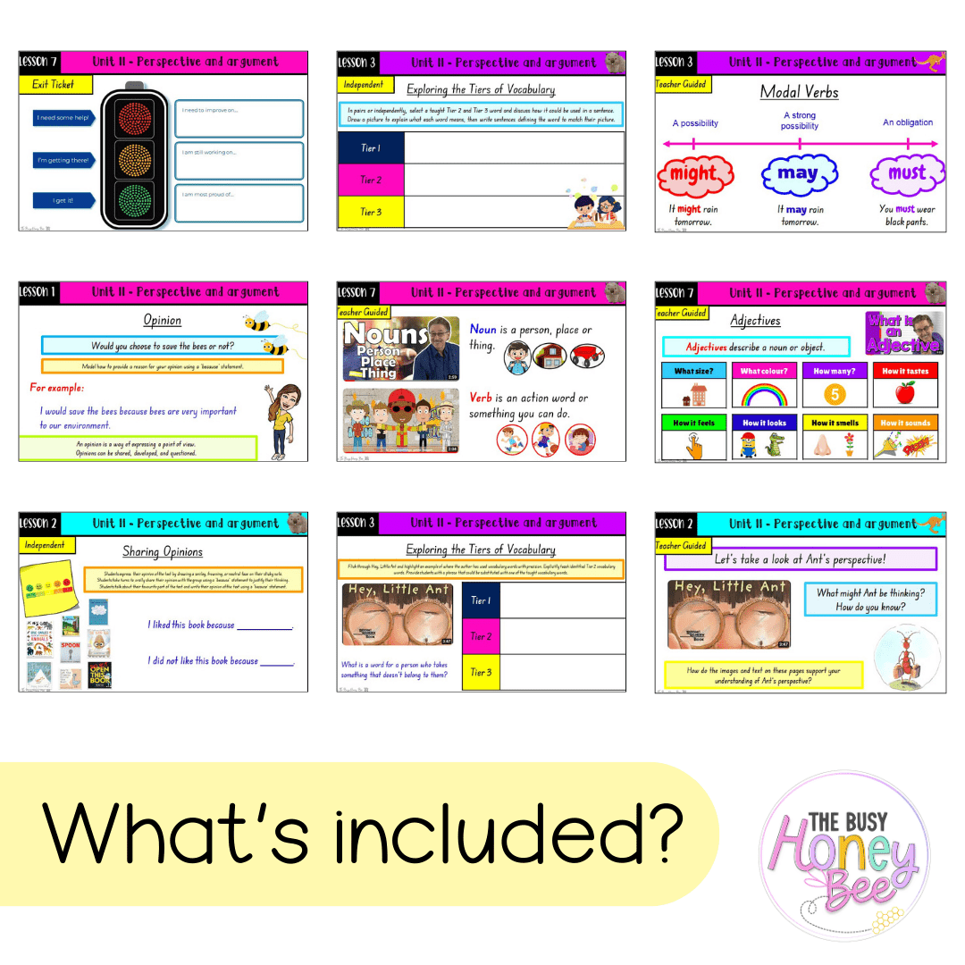 Multi-Age K-2 Year A Unit 11 NSW Perspective and Argument English Teaching Slides - Teaching Slides