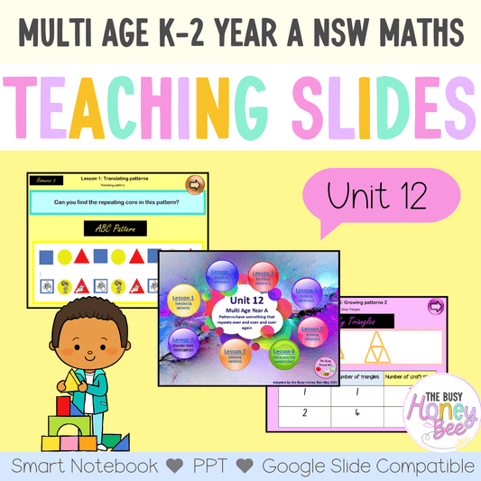 Multi Age K-2 Year A Unit 12 NSW Maths Teaching Slides - Teaching Slides