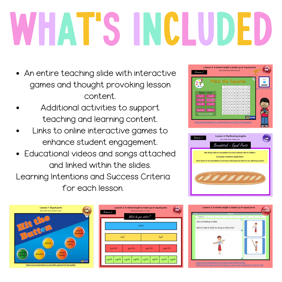 Multi Age K-2 Year A Unit 15 NSW Maths Teaching Slides - Teaching Slides