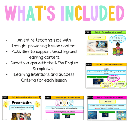 Multi Age K-2 Year A Unit 16 NSW Perspective and Argument English Teaching Slides - Teaching Slides