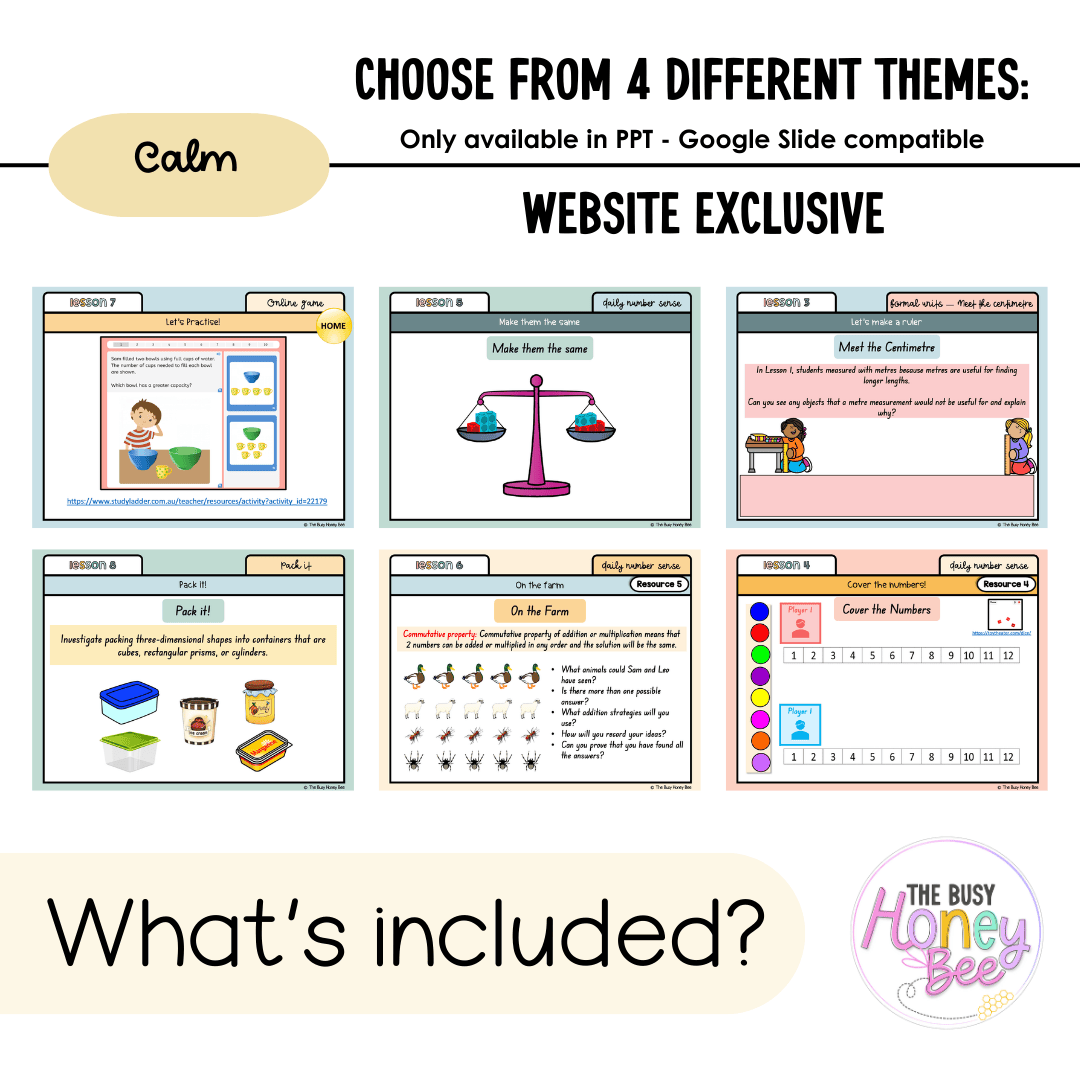Multi Age K-2 Year A Unit 17 NSW Maths Teaching Slides 2022 - Teaching Slides
