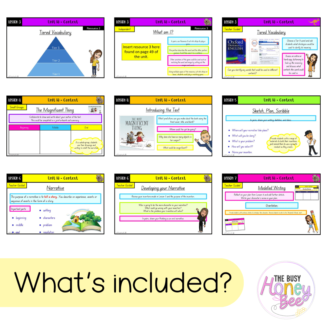 Multi Age K-2 Year A Unit 18 NSW Context English Teaching Slides - Teaching Slides