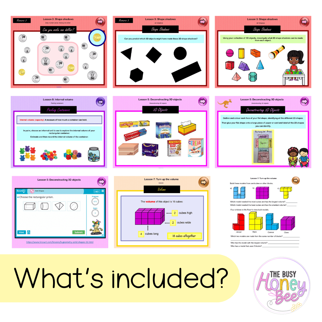 Multi Age K-2 Year A Unit 19 NSW Maths Teaching Slides - Zip Folder: Smart Notebook, PowerPoint, Google Slide Compatible
