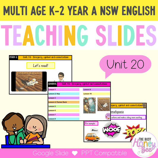 Multi Age K-2 Year A Unit 20 NSW Imagery, Symbol and Connotation English Teaching Slides - Teaching Slides