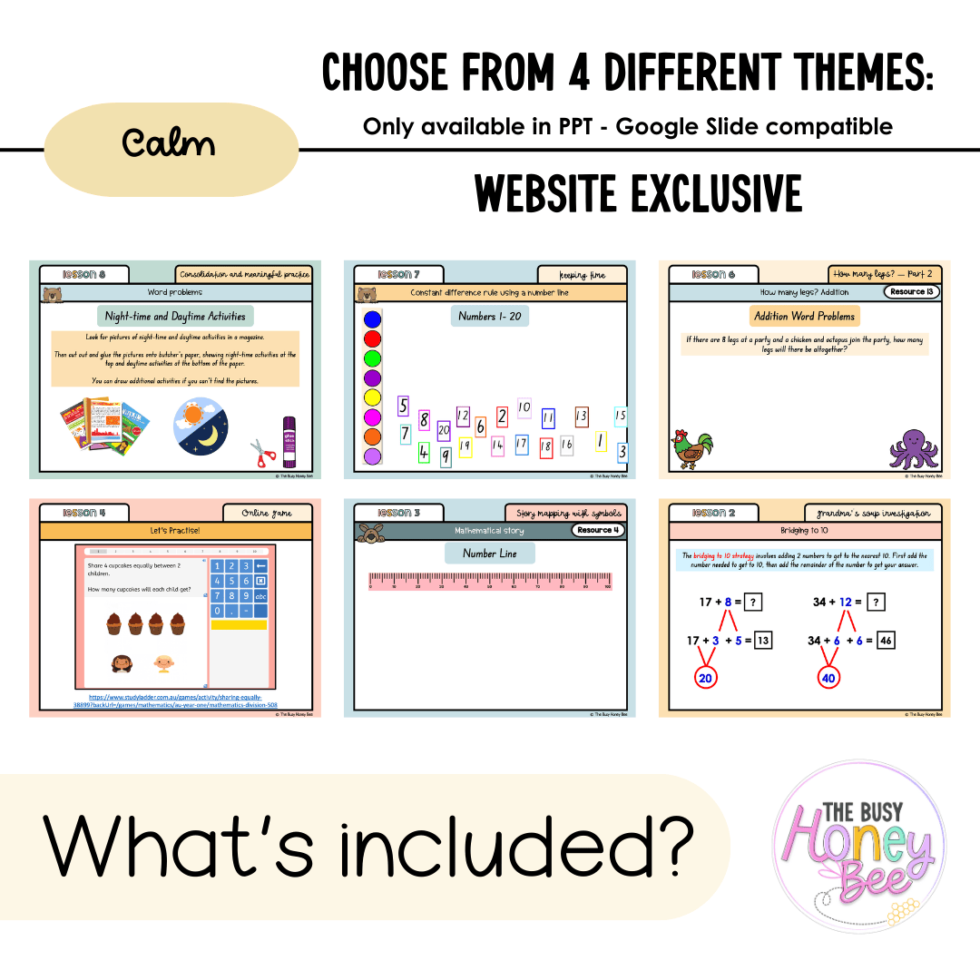 Multi Age K-2 Year A Unit 20 NSW Maths Teaching Slides 2022 - Teaching Slides