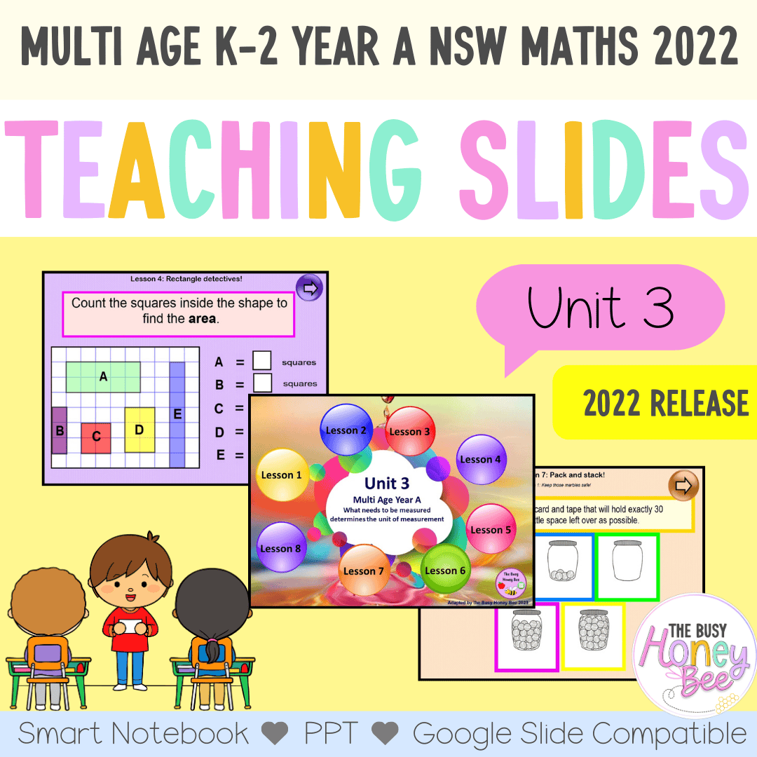 Multi Age K-2 Year A Unit 3 NSW Maths Teaching Slides 2022 - Teaching Slides