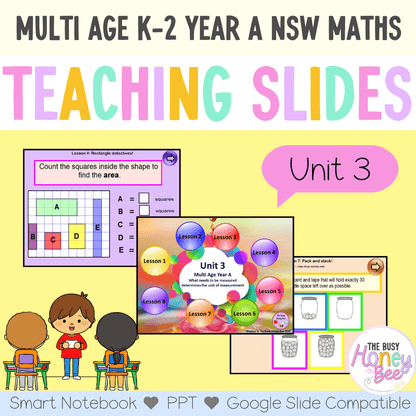 Multi Age K-2 Year A Unit 3 NSW Maths Teaching Slides - Teaching Slides