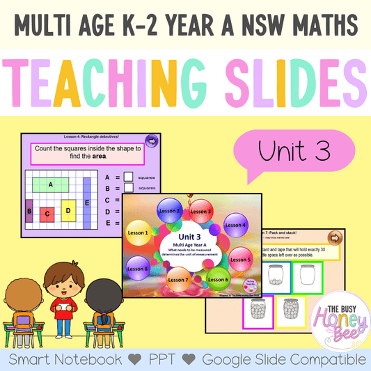 Multi Age K-2 Year A Unit 3 NSW Maths Teaching Slides - Teaching Slides