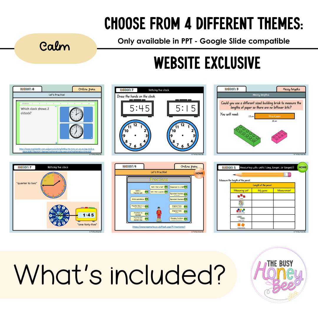 Multi Age K-2 Year A Unit 8 NSW Maths Teaching Slides 2022 - Teaching Slides