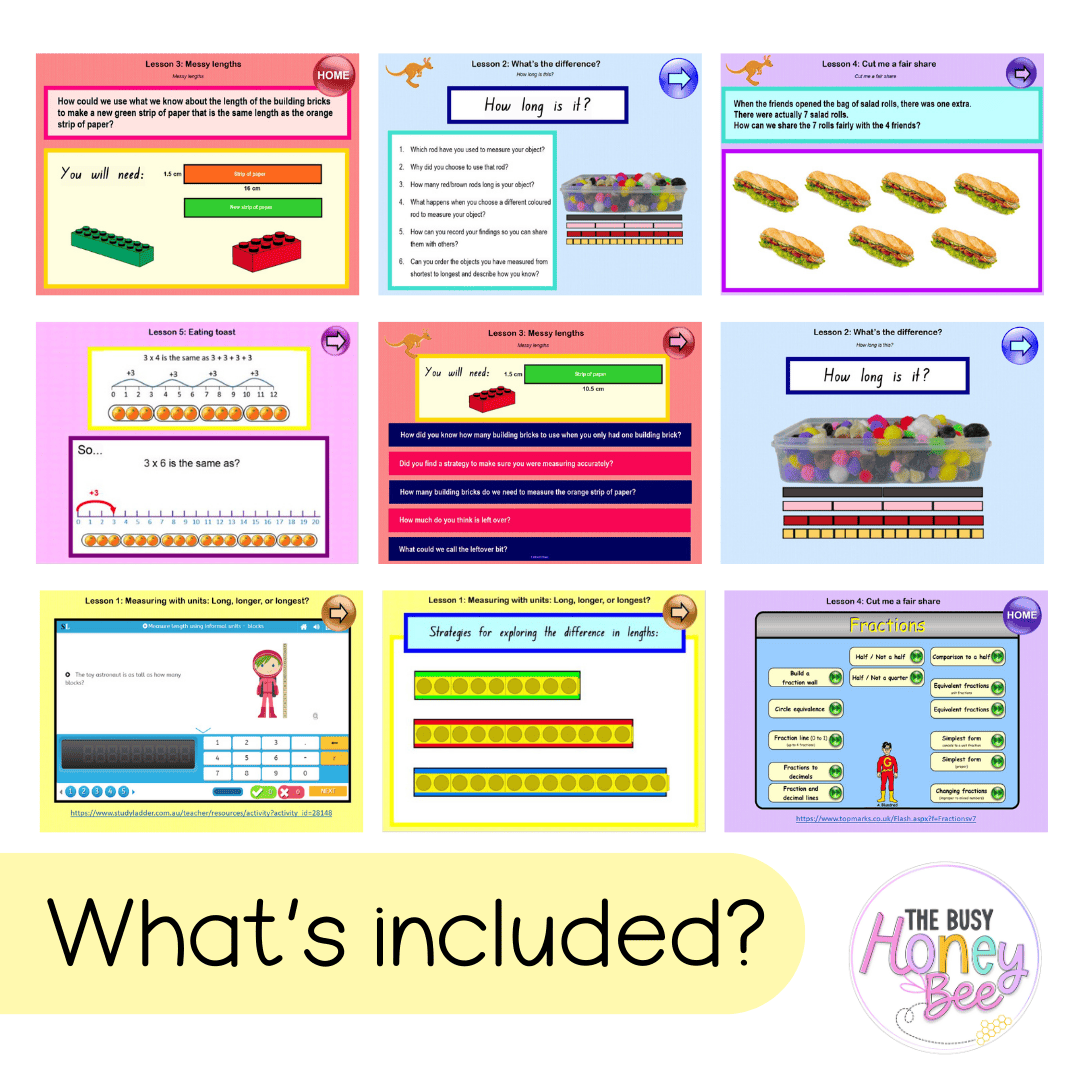 Multi Age K-2 Year A Unit 8 NSW Maths Teaching Slides 2022 - Teaching Slides