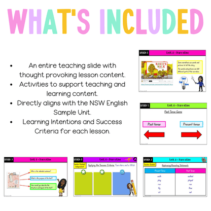 Multi Age K-2 Year A Unit 8 NSW Narrative English Teaching Slides - Teaching Slides