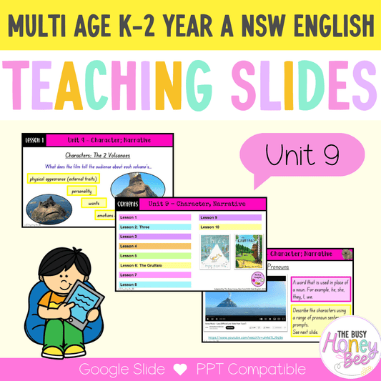 Multi-Age K-2 Year A, Unit 9 Character and Narrative English Teaching Slides - Teaching Slides