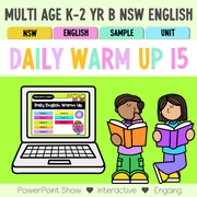 Multi Age K-2 Year B Australian | NSW English Daily Review | Warm-Up Unit 15 - Warm Up | Revision