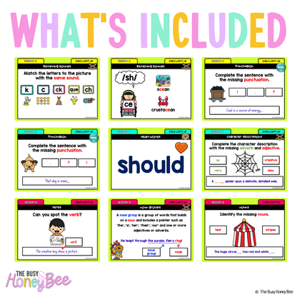 Multi Age K-2 Year B Australian | NSW English Daily Review | Warm-Up Unit 19 - Warm Up | Revision