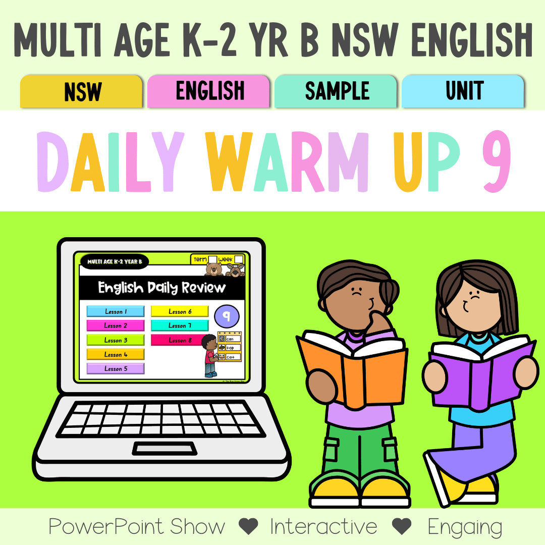 Multi Age K-2 Year B Australian | NSW English Daily Review | Warm-Up Unit 9 - Warm Up | Revision