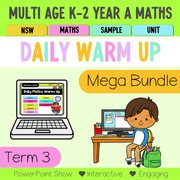 Multi Age K-2 Year B Australian | NSW Maths Daily Review | Warm-Up Term 3 Mega Bundle - Warm Up | Revision