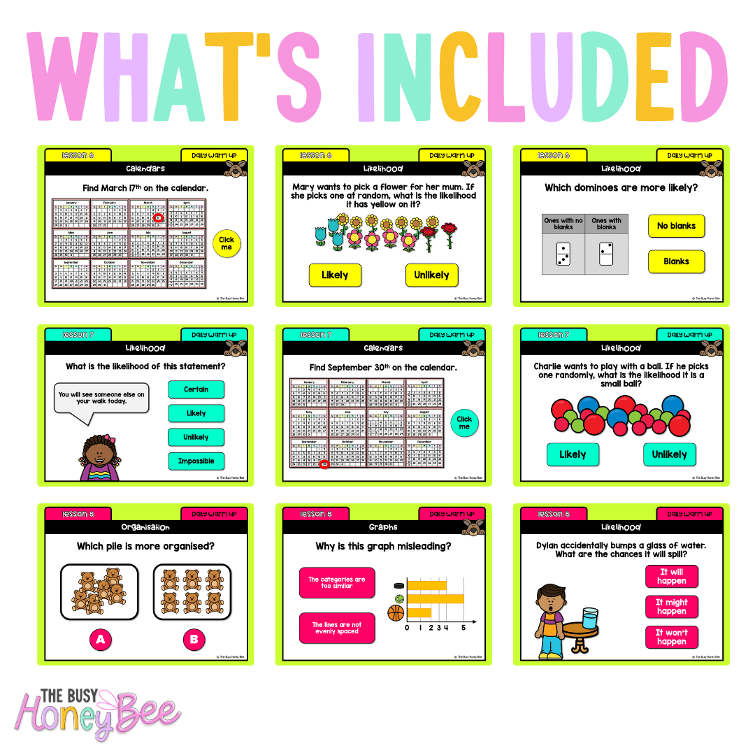 Multi Age K-2 Year B Australian | NSW Maths Daily Review | Warm-Up Term 4 Mega Bundle - Warm Up | Revision