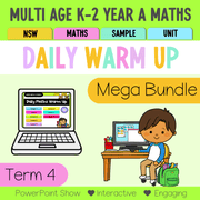 Multi Age K-2 Year B Australian | NSW Maths Daily Review | Warm-Up Term 4 Mega Bundle - Warm Up | Revision