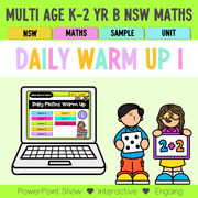 Multi Age K-2 Year B Australian | NSW Maths Daily Review | Warm-Up Unit 1 - Warm Ups | Revision