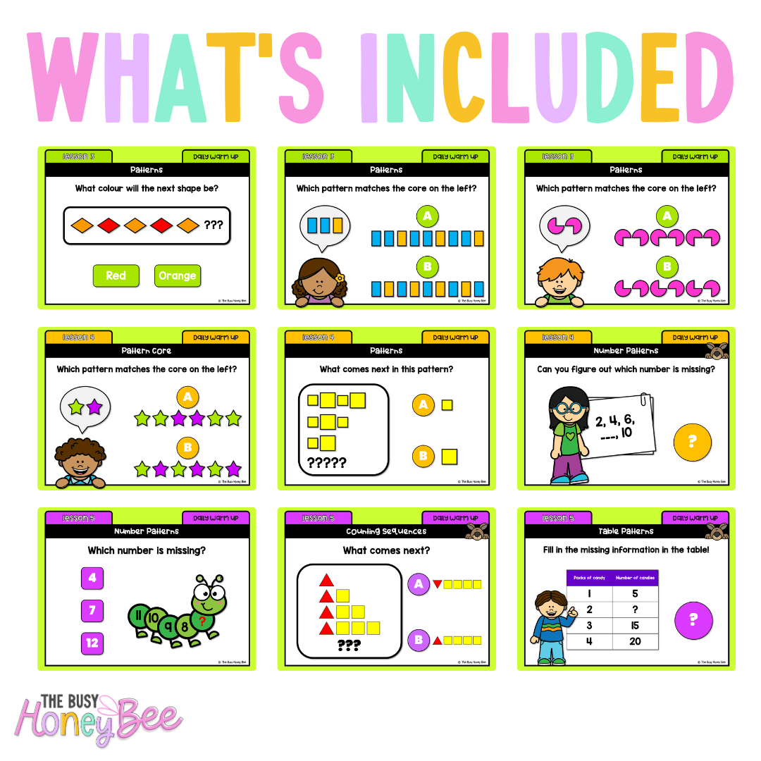 Multi Age K-2 Year B Australian | NSW Maths Daily Review | Warm-Up Unit 12 - Warm Up | Revision