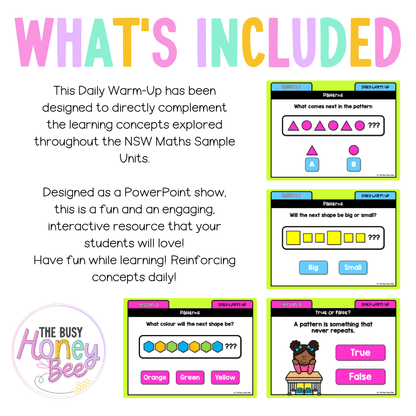 Multi Age K-2 Year B Australian | NSW Maths Daily Review | Warm-Up Unit 12 - Warm Up | Revision