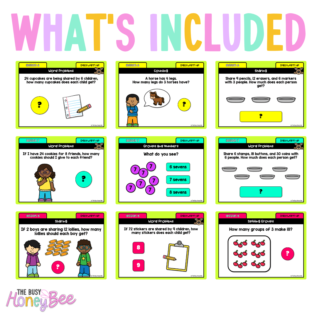 Multi Age K-2 Year B Australian | NSW Maths Daily Review | Warm-Up Unit 13 - Warm Up | Revision