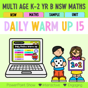 Multi Age K-2 Year B Australian | NSW Maths Daily Review | Warm-Up Unit 15 - Warm Up | Revision