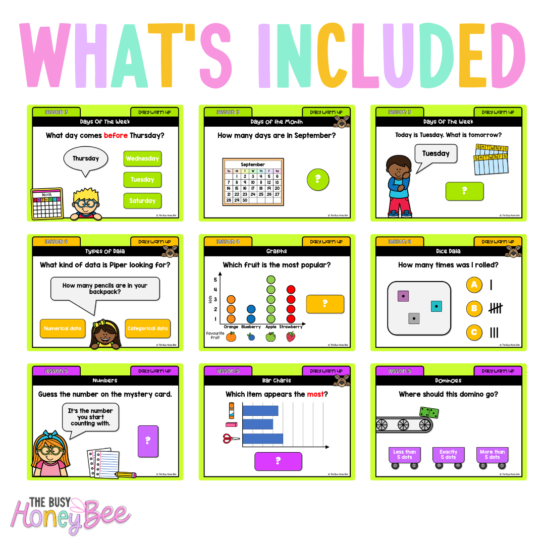 Multi Age K-2 Year B Australian | NSW Maths Daily Review | Warm-Up Unit 18 - Warm Up | Revision