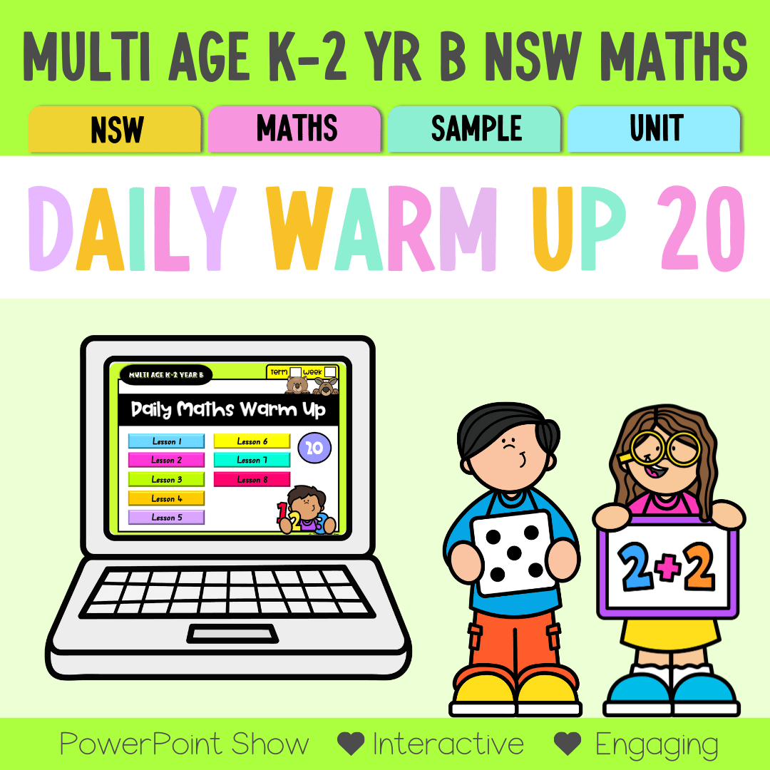 Multi Age K-2 Year B Australian | NSW Maths Daily Review | Warm-Up Unit 20 - Warm Up | Revision