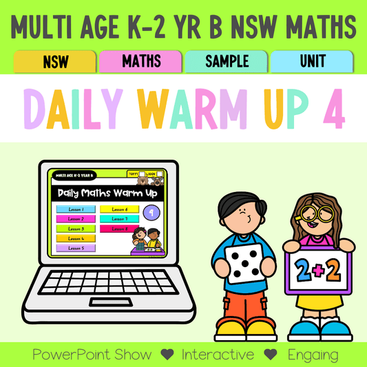 Multi Age K-2 Year B Australian | NSW Maths Daily Review | Warm-Up Unit 4 - Warm Ups | Revision