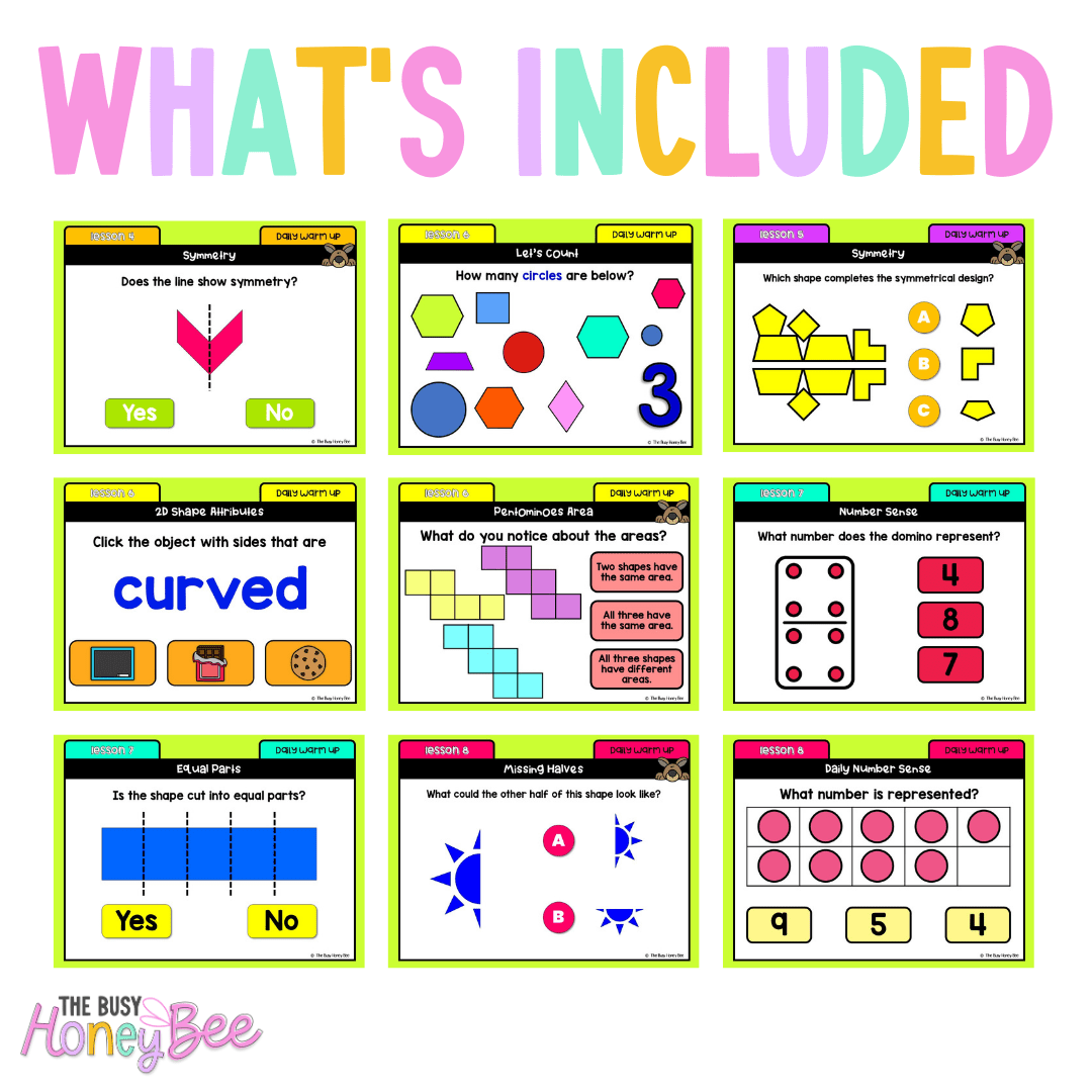 Multi Age K-2 Year B Australian | NSW Maths Daily Review | Warm-Up Unit 5 - Warm Up | Revision