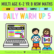 Multi Age K-2 Year B Australian | NSW Maths Daily Review | Warm-Up Unit 5 - Warm Up | Revision