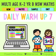 Multi Age K-2 Year B Australian | NSW Maths Daily Review | Warm-Up Unit 7 - Warm Up | Revision