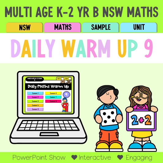 Multi Age K-2 Year B Australian | NSW Maths Daily Review | Warm-Up Unit 9 - Warm Up | Revision