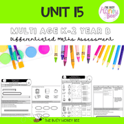 Multi Age K-2 Year B Differentiated NSW Maths Assessment Unit 15 - Assessment