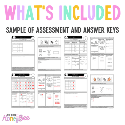 Multi Age K-2 Year B Differentiated NSW Maths Assessment Unit 6 - Assessment