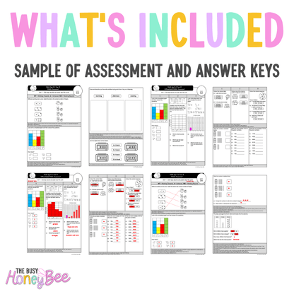 Multi Age K-2 Year B Differentiated NSW Maths Assessment Unit 7 - Assessment