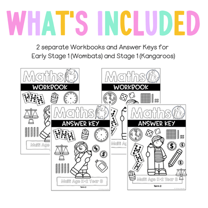 Multi Age K-2 Year B NSW Maths Workbook Term 2 - Workbook | Worksheets