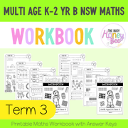 Multi Age K-2 Year B NSW Maths Workbook Term 3 - Workbook | Worksheets