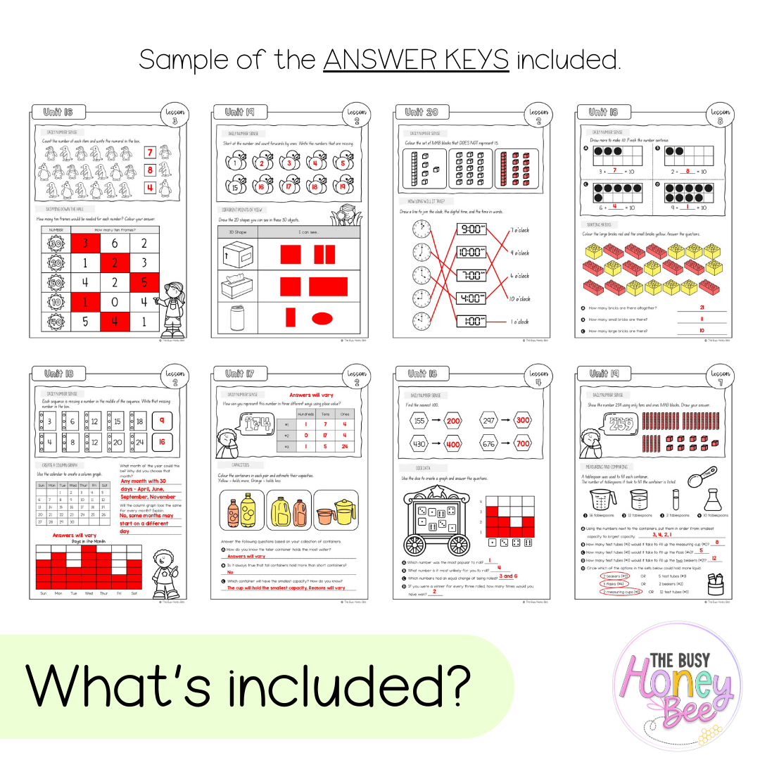 Multi Age K-2 Year B NSW Maths Workbook Term 4 - Workbook | Worksheets