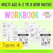 Multi Age K-2 Year B NSW Maths Workbook Term 4 - Workbook | Worksheets