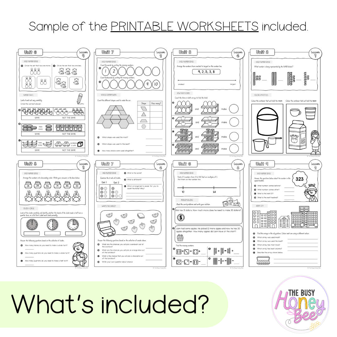 Multi Age K-2 Year B NSW Maths Workbook ULTIMATE Mega Bundle - Workbook | Worksheets