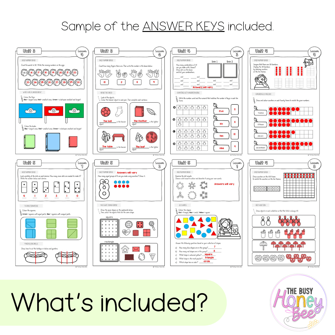 Multi Age K-2 Year B NSW Maths Workbook ULTIMATE Mega Bundle - Workbook | Worksheets