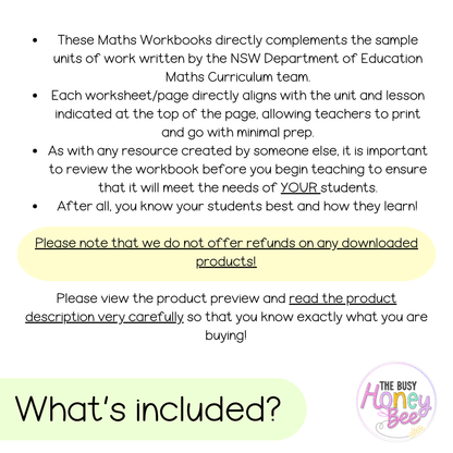 Multi Age K-2 Year B NSW Maths Workbook ULTIMATE Mega Bundle - Workbook | Worksheets