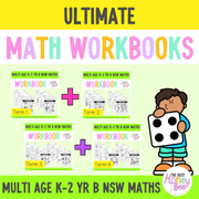 Multi Age K-2 Year B NSW Maths Workbook ULTIMATE Mega Bundle - Workbook | Worksheets
