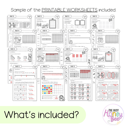 Multi Age K-2 Year B NSW Maths Worksheets Unit 4 - Workbook | Worksheets