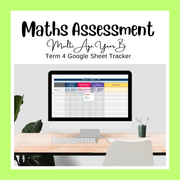 Multi Age K-2 Year B NSW Term 4 Maths Assessment Overview Google Sheet - Assessment
