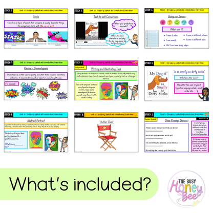 Multi Age K-2 Year B Term 1 English Teaching Slides Mega Bundle - Teaching Slides