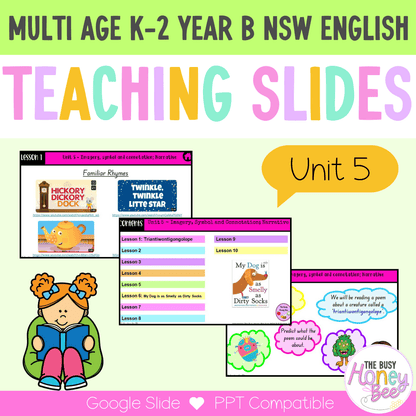 Multi Age K-2 Year B Term 1 English Teaching Slides Mega Bundle - Teaching Slides