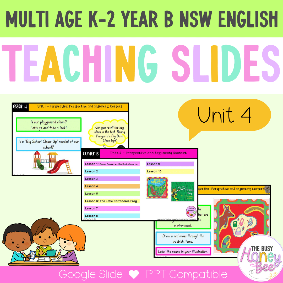 Multi Age K-2 Year B Term 1 English Teaching Slides Mega Bundle - Teaching Slides